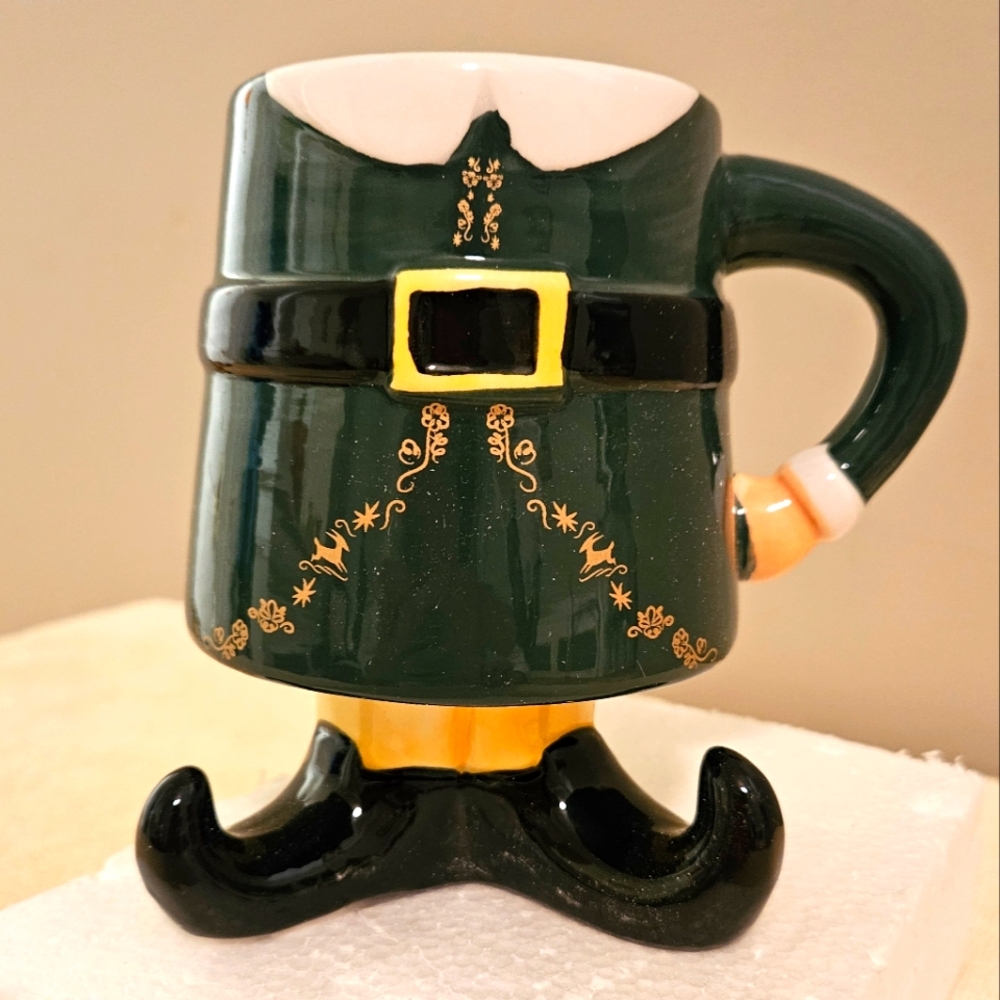Elf Buddy's Feet Molded Ceramic Mug
